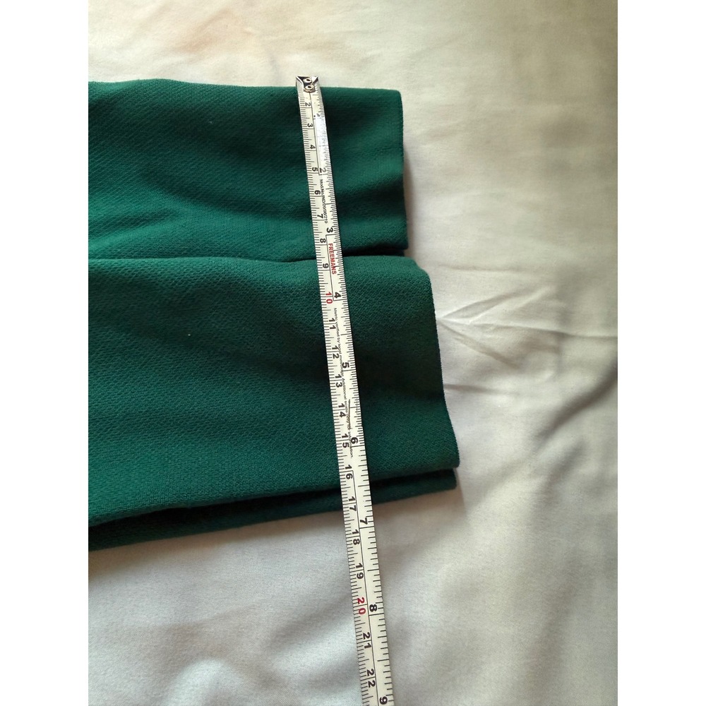 Talbots Hampshire Ankle Pants Women 8 Forest Green Textured Straight Leg Trouser - Picture 7 of 7